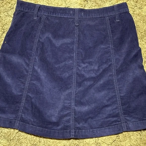 🛍Bundle sale🛍Women's Navy Button-Front corduroy Skirt size 12 - Picture 5 of 9